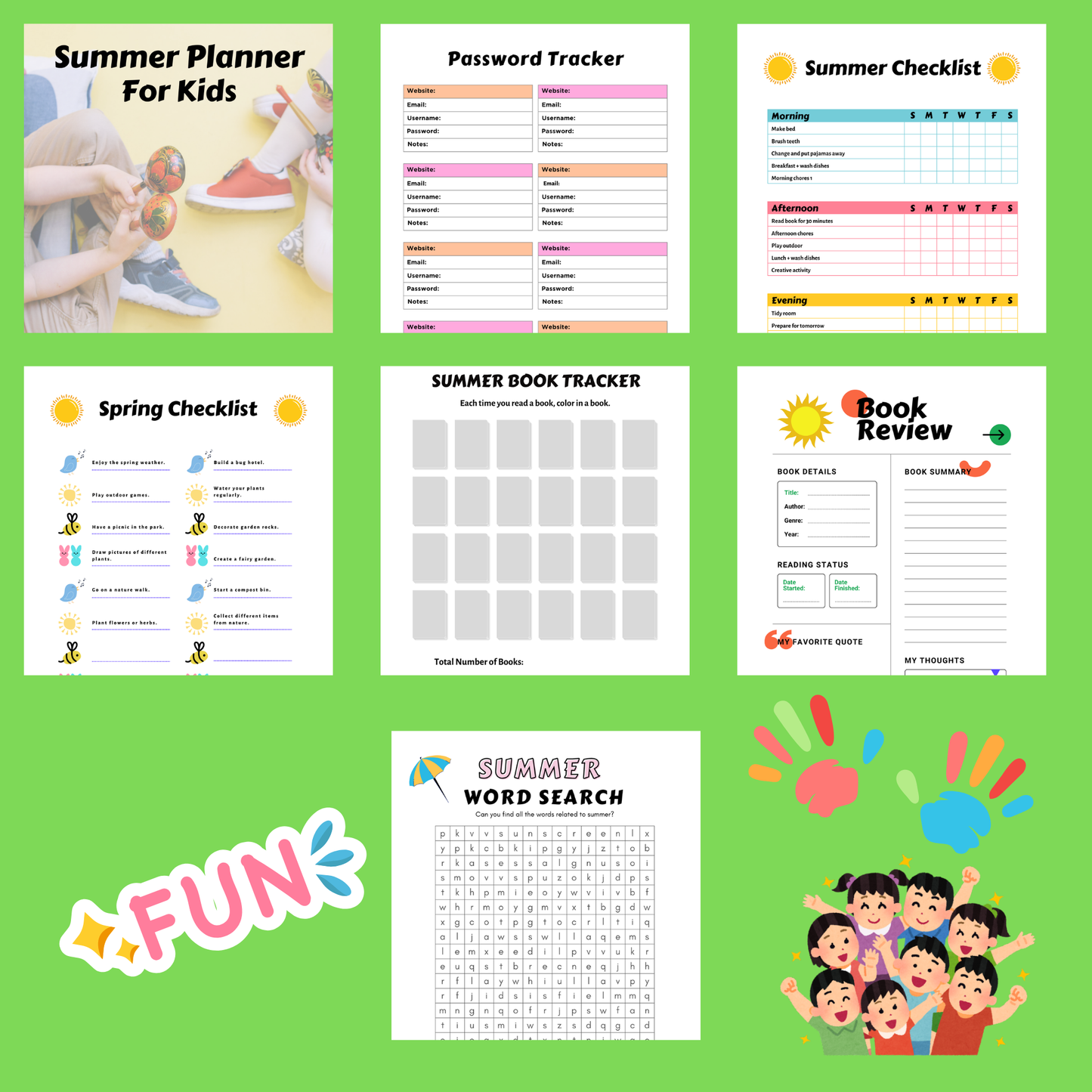 Summer Planner for Kids