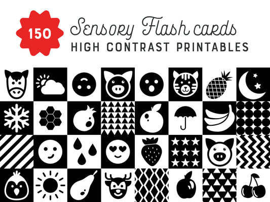 150 High Contrast Flash Cards